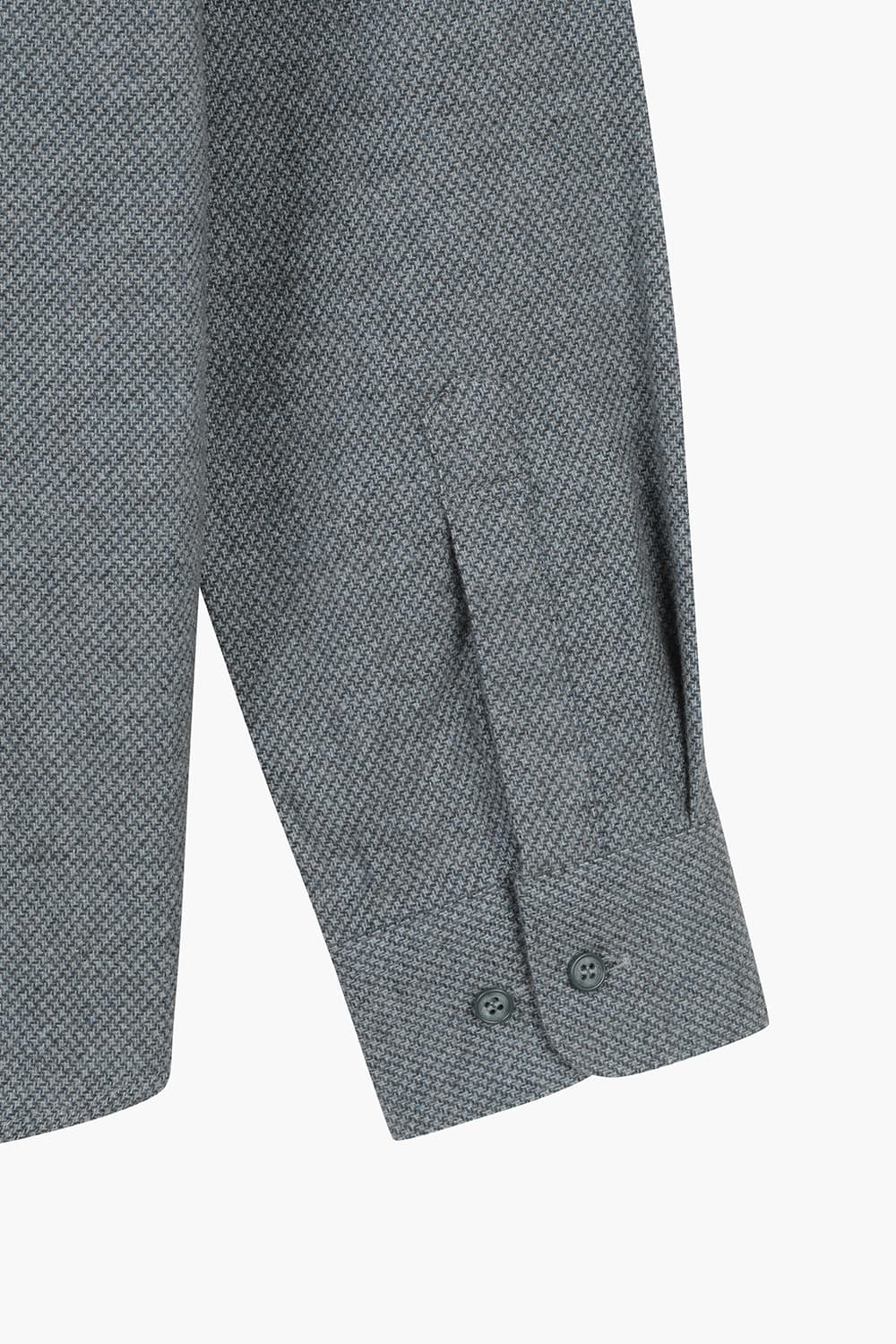 [패밀리세일] 도비 체크 기모 283 컴포터블 셔츠 그린