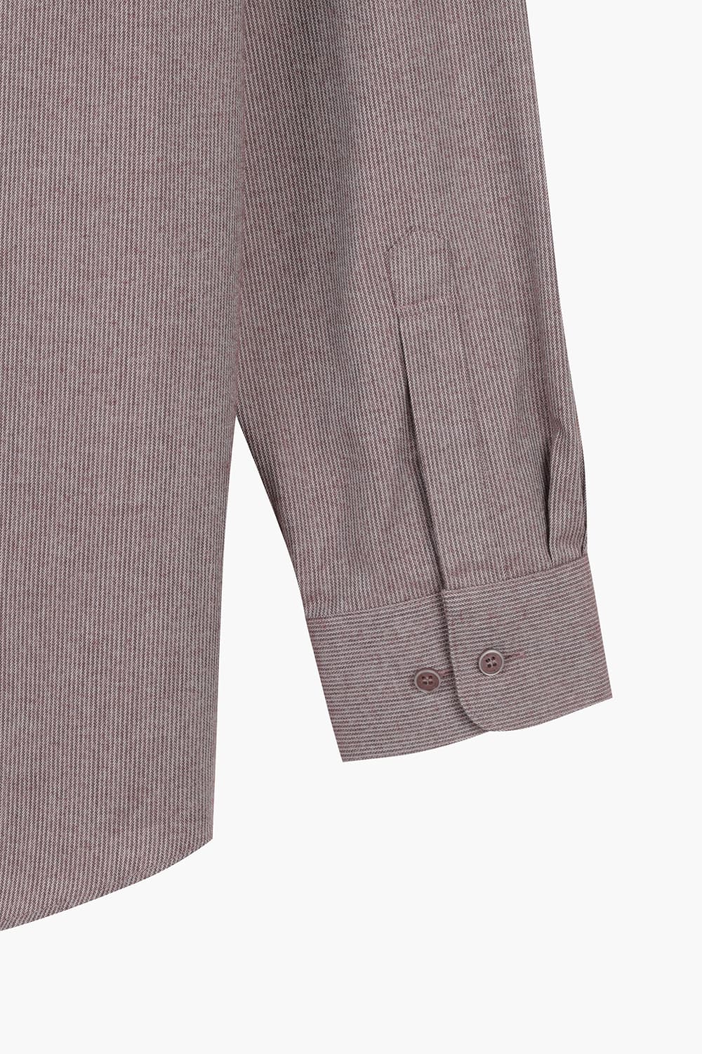 [패밀리세일] 스트라이프 도비 기모 115 비즈니스 셔츠 브라운