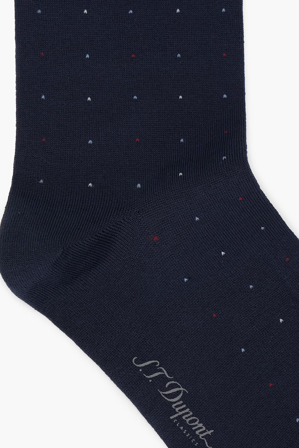 [패밀리세일] 삼색 도트 올오버 1003 장목 양말 네이비