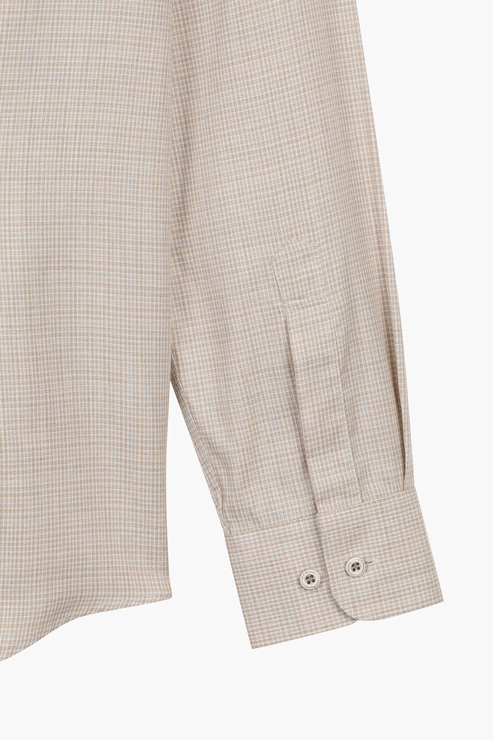 [패밀리세일] 마이크로 체크 기모 331 컴포터블 셔츠 베이지