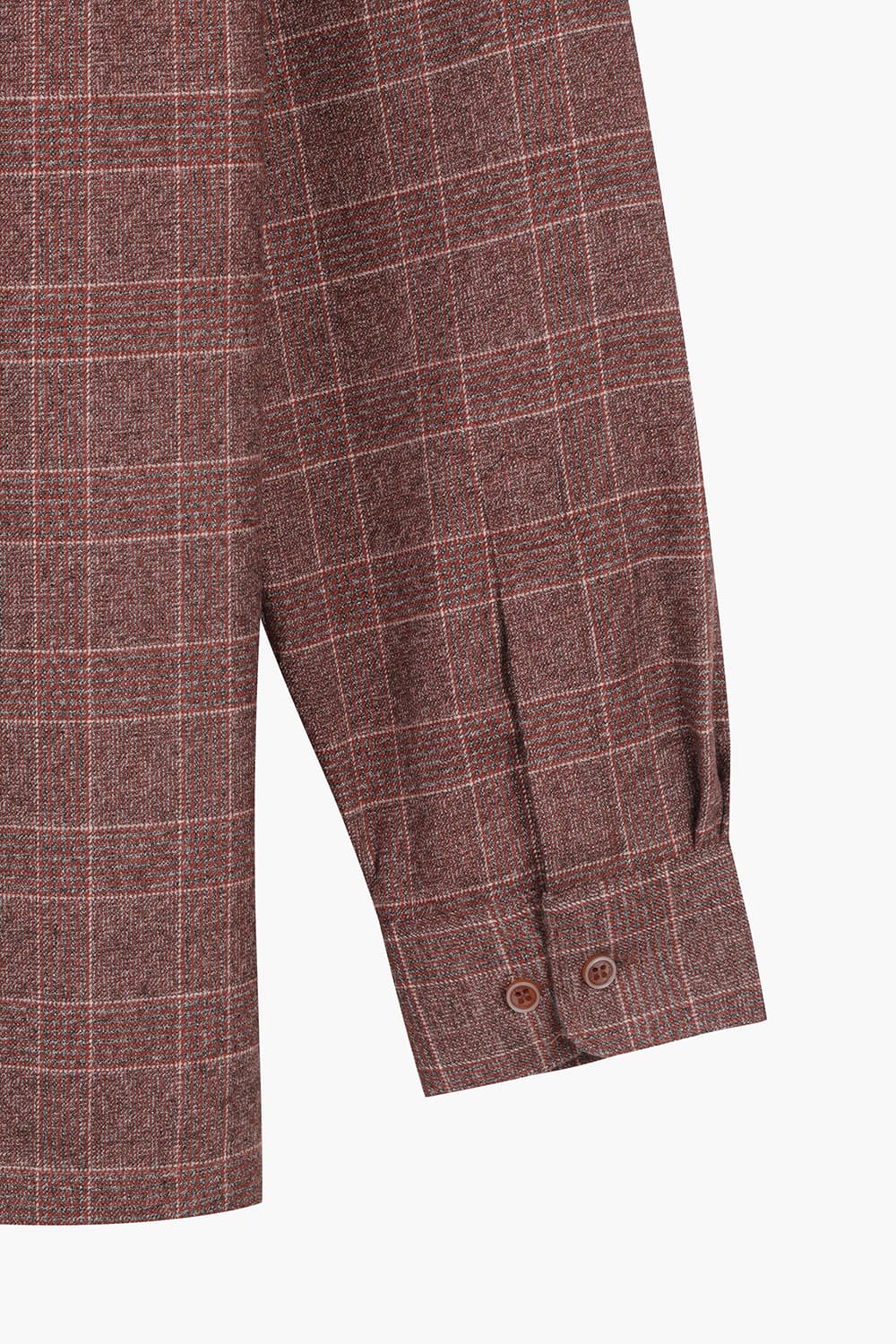 [패밀리세일] 체크 기모 224 비즈니스 셔츠 브라운