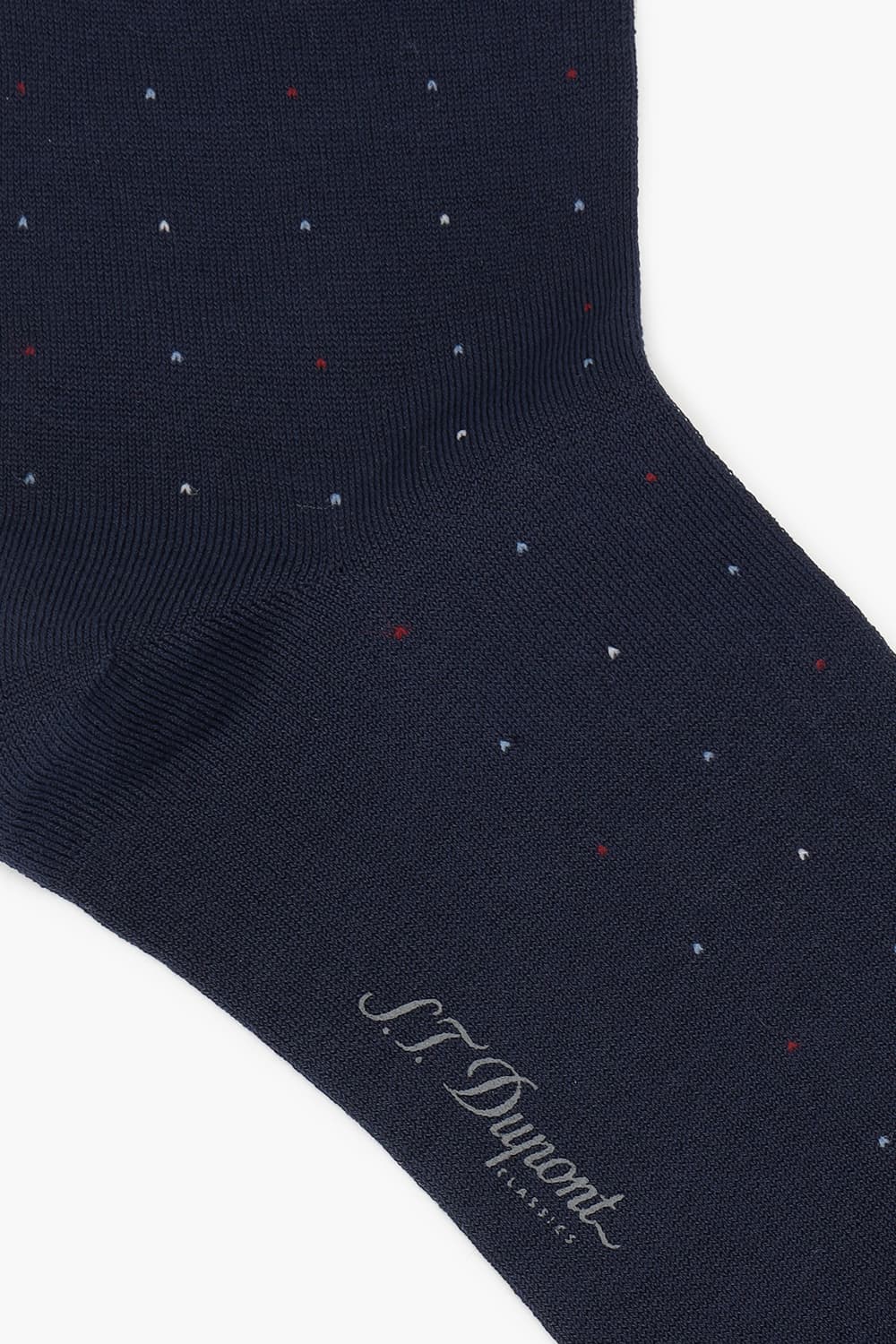 [패밀리세일] 삼색 도트 올오버 1003 장목 양말 네이비