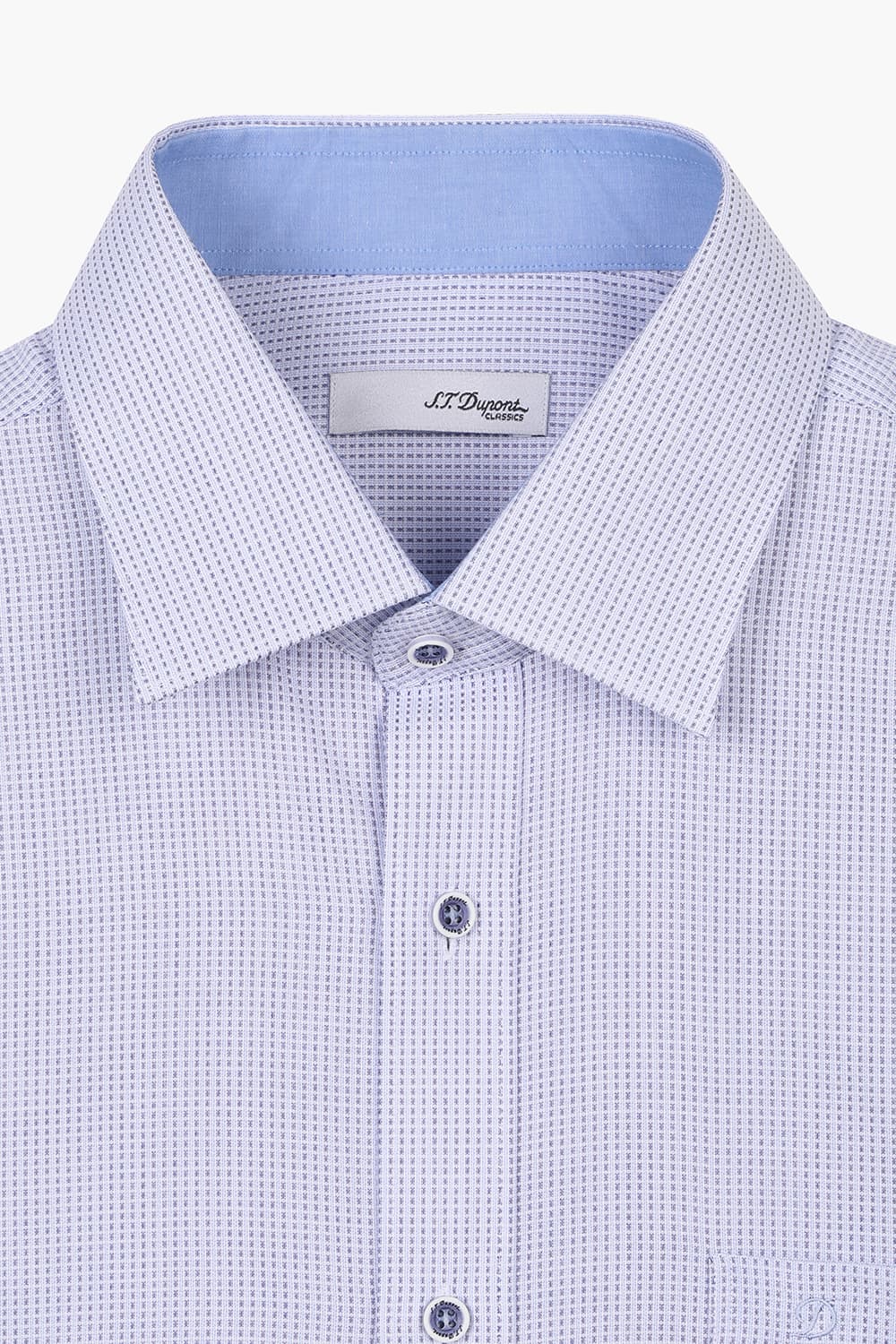 [패밀리세일] 투톤 도비 배색 113 비즈니스 셔츠 블루