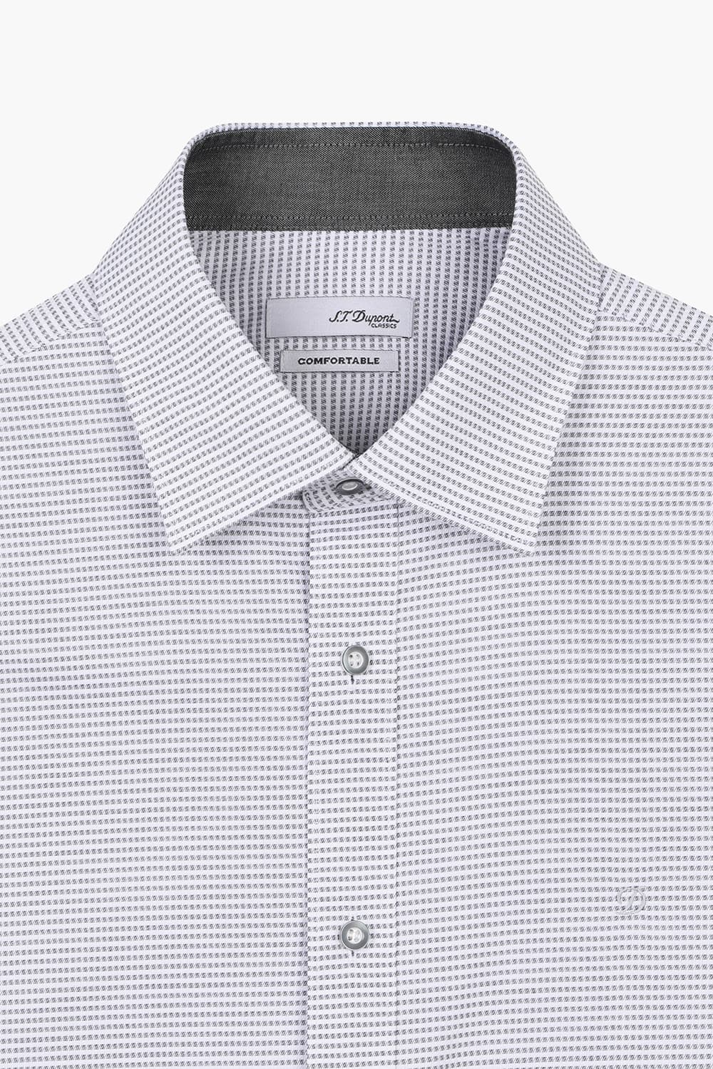 [패밀리세일] 투톤 도비 배색 760 컴포터블 셔츠 그레이