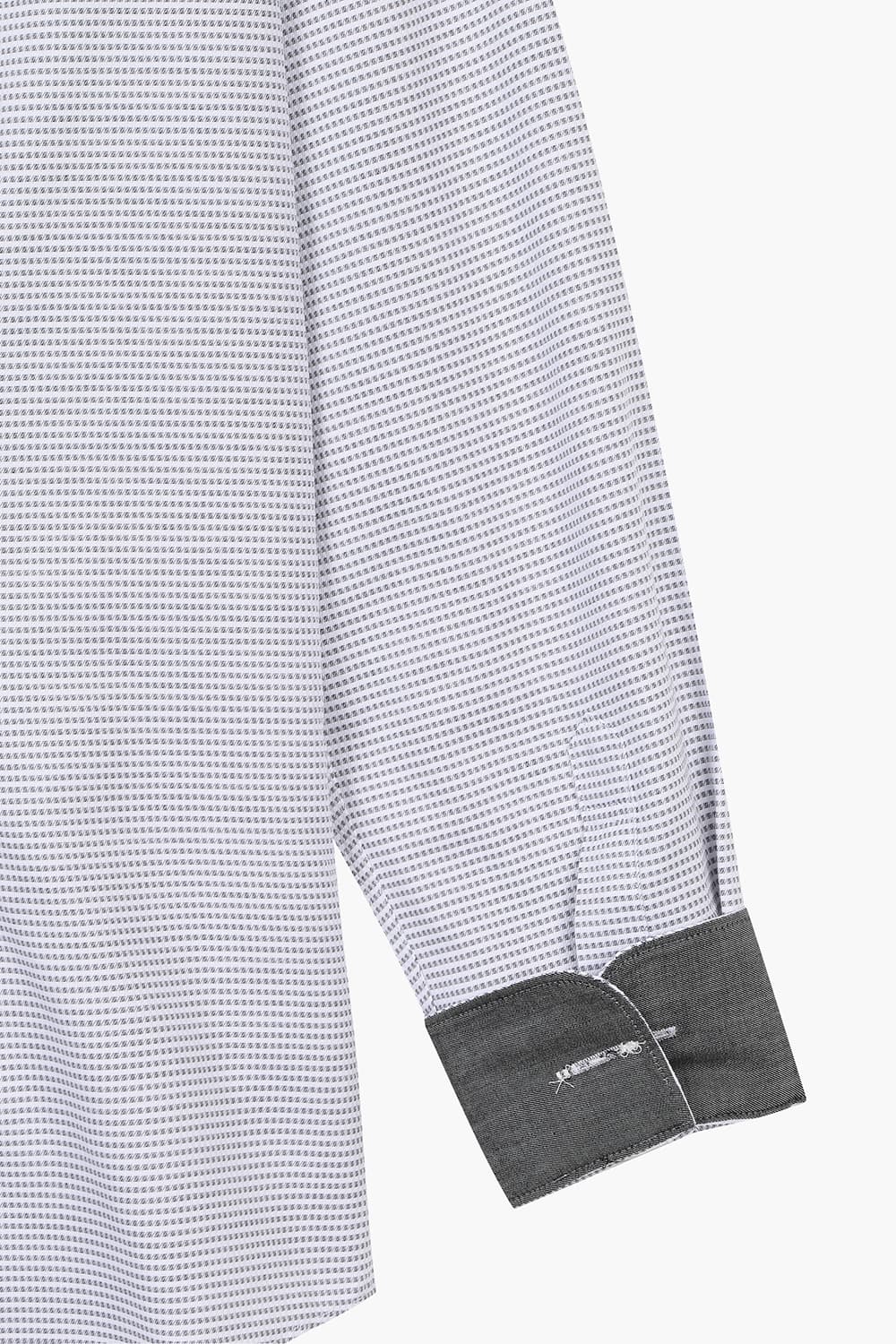 [패밀리세일] 투톤 도비 배색 760 컴포터블 셔츠 그레이