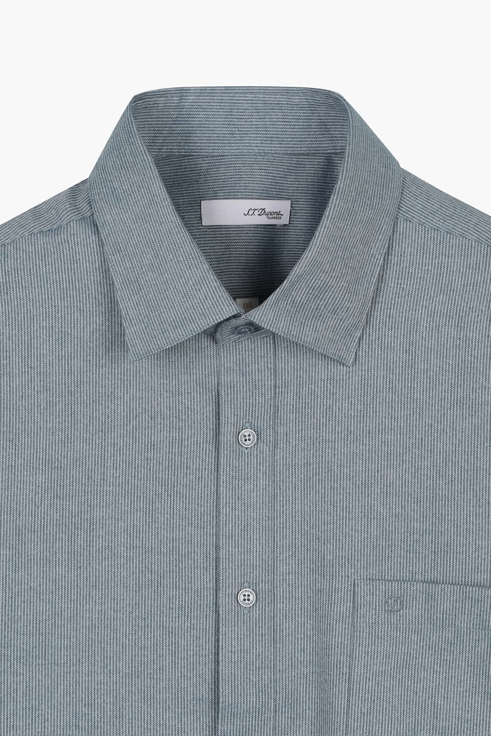 [패밀리세일] 스트라이프 도비 기모 115 비즈니스 셔츠 그린