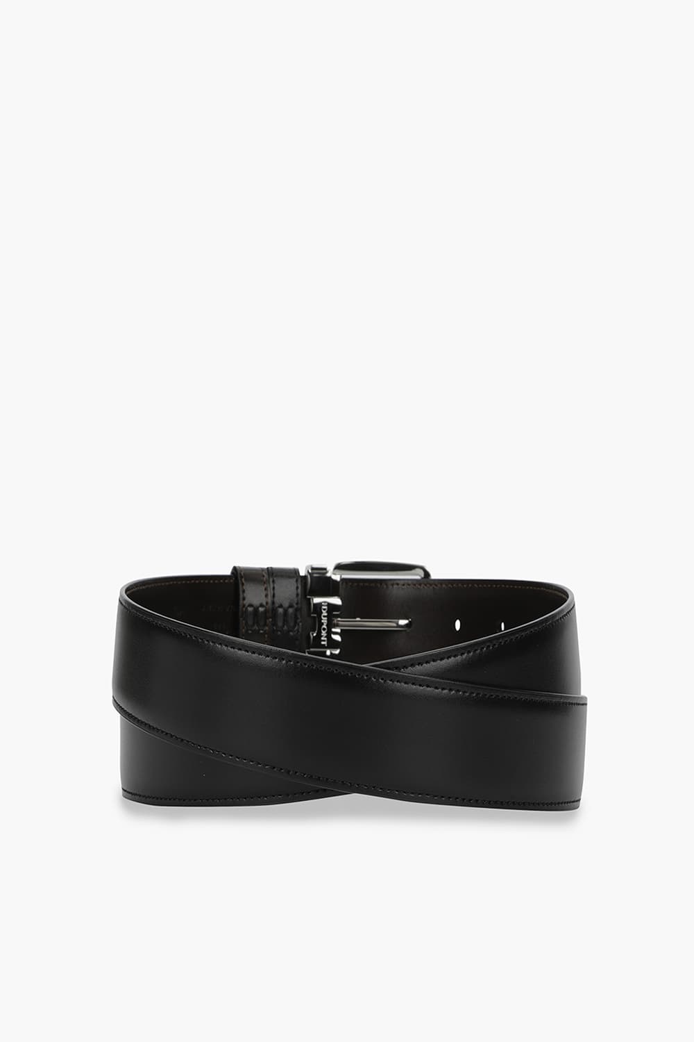 25 뉴 로고 핀 버클 팔라듐 35mm 블랙/브라운 스무스 벨트 CJ8350011Z