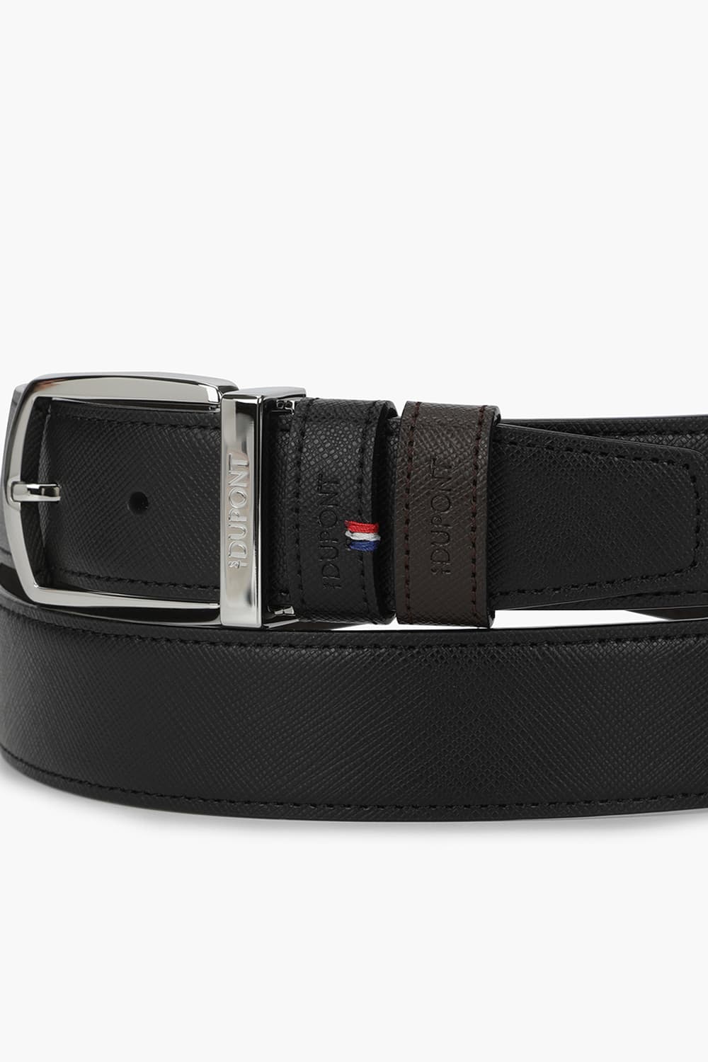 25 뉴 로고 핀 버클 팔라듐 35mm 블랙/브라운 사피아노 벨트 CJ8350012Z