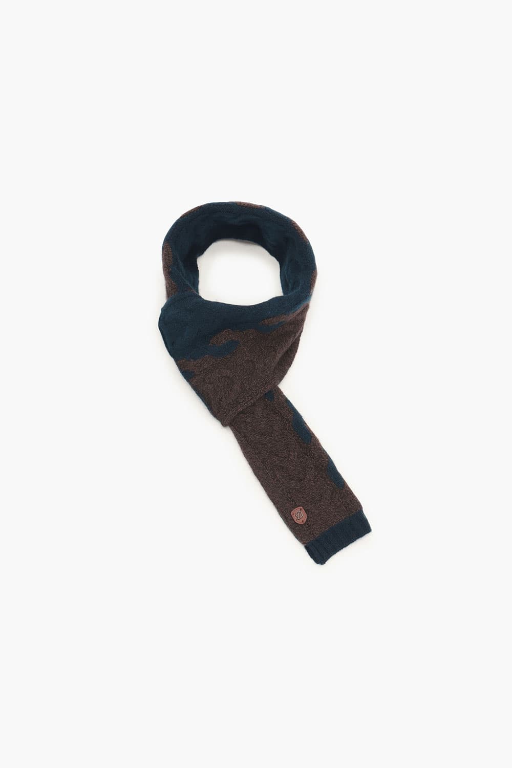 [LAST SIZE] 캐시미어 투톤 케이블 쁘띠 머플러 브라운