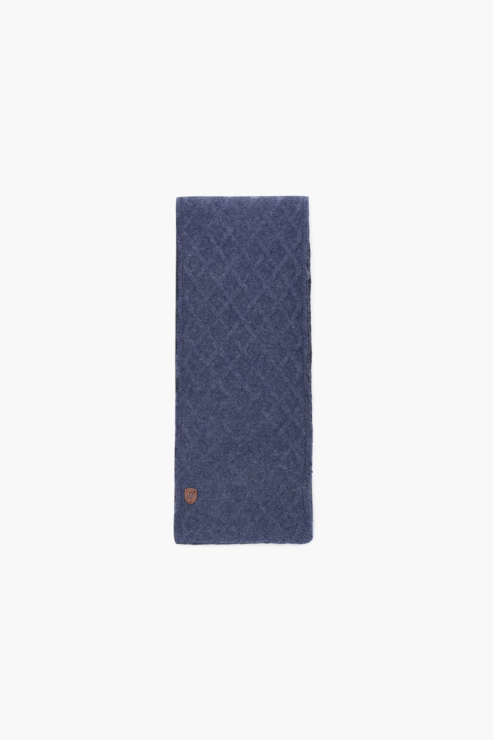 [LAST SIZE] 캐시미어 와플 조직 쁘띠 머플러 블루