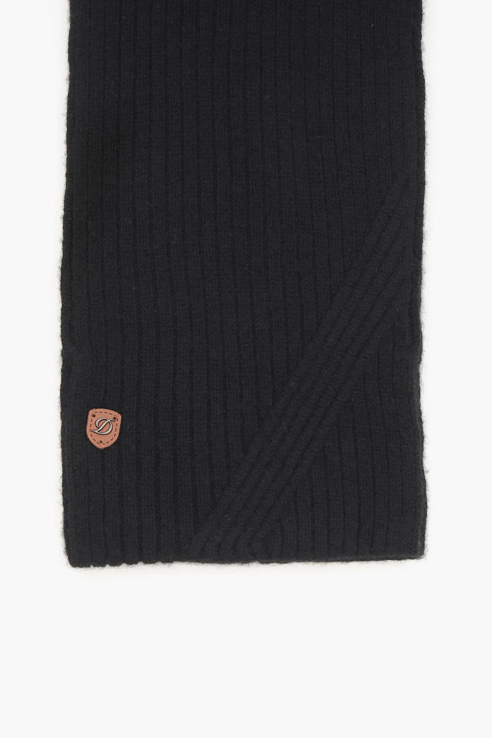 [LAST SIZE] 캐시미어 조직 포인트 쁘띠 머플러 블랙