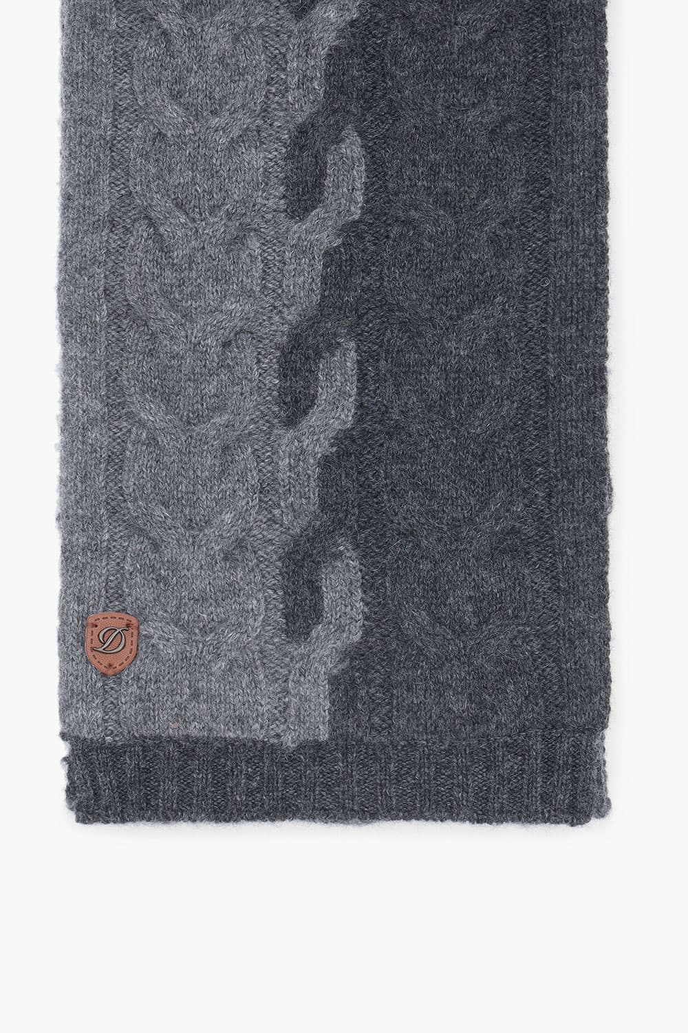 [LAST SIZE] 캐시미어 투톤 케이블 쁘띠 머플러 그레이