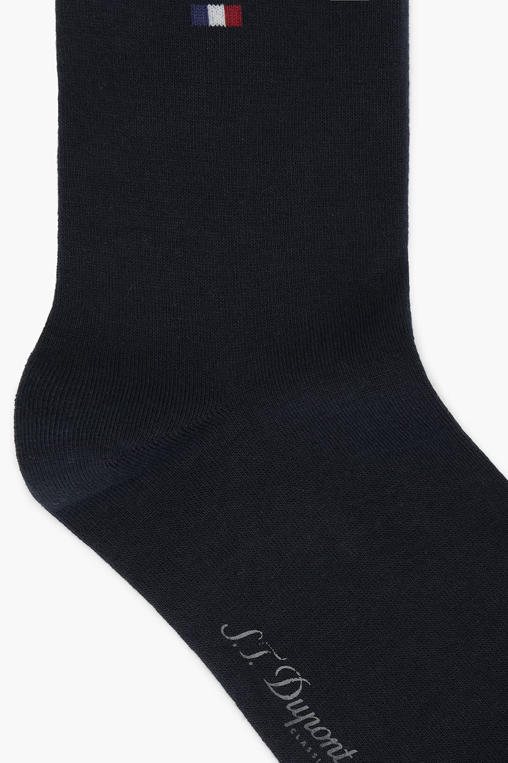 [LAST SIZE] 삼색 자수 1301 장목 양말 네이비