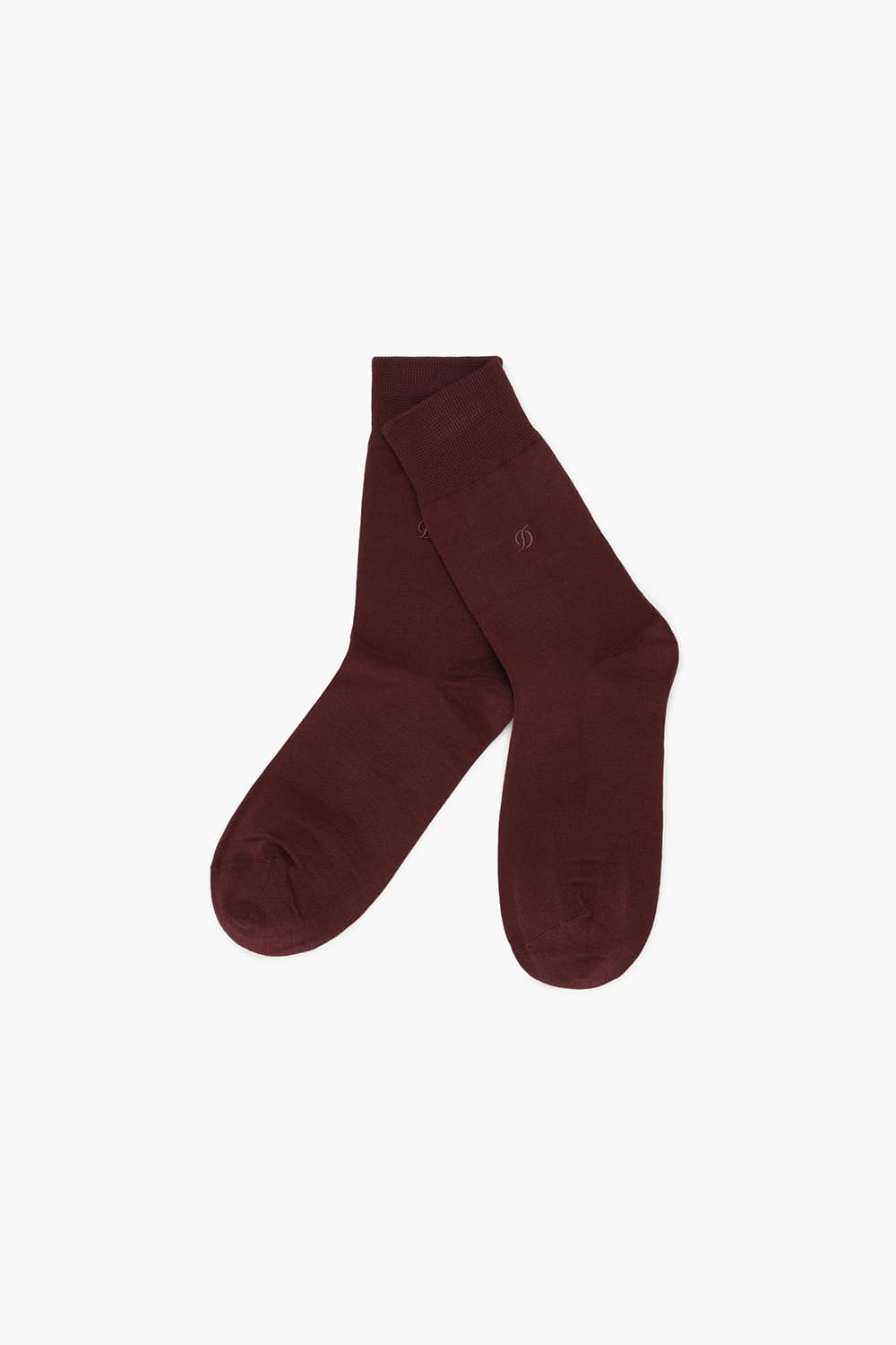 [LAST SIZE] 실켓 솔리드 1001 장목 양말 와인