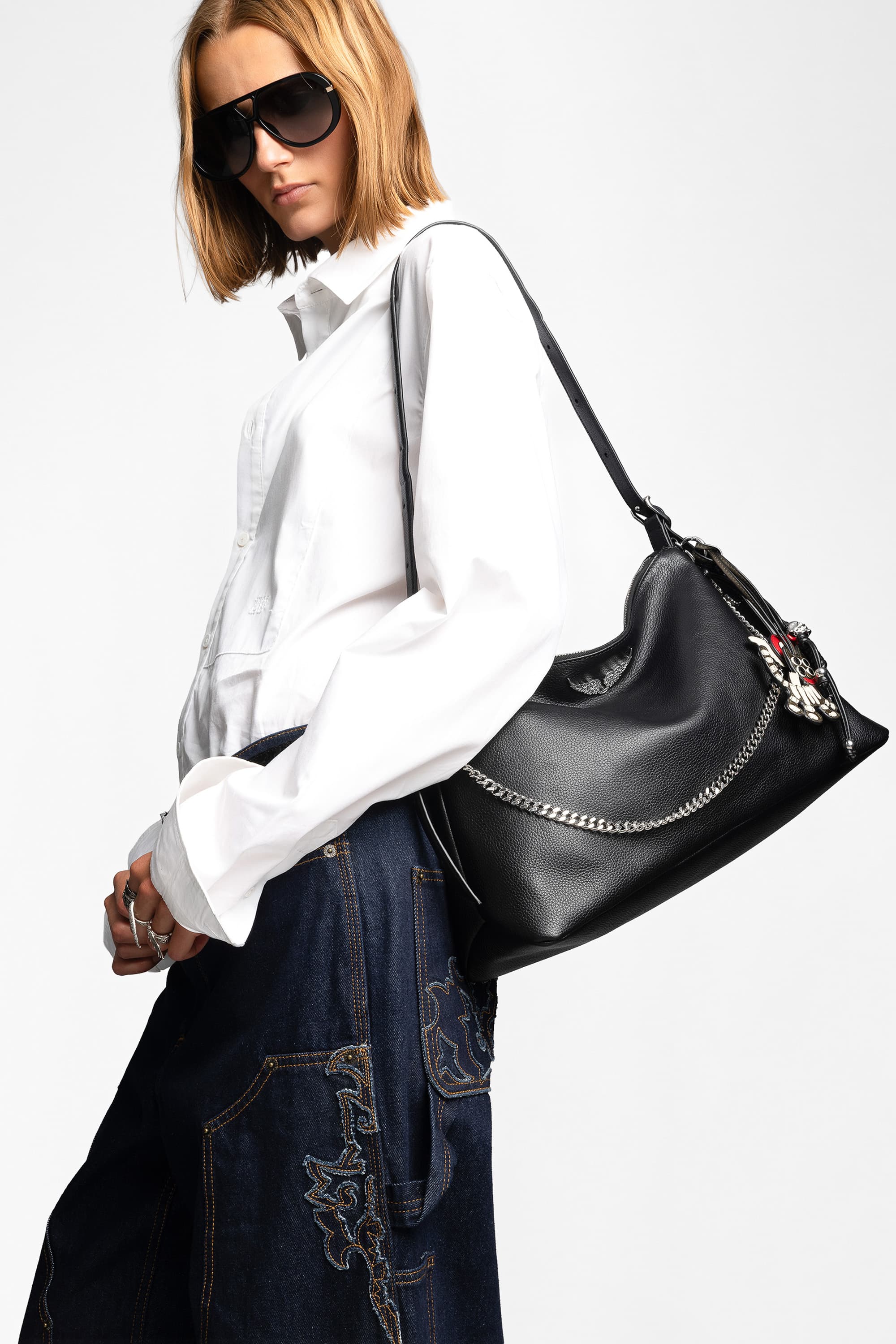 Jim Grained Leather Bag