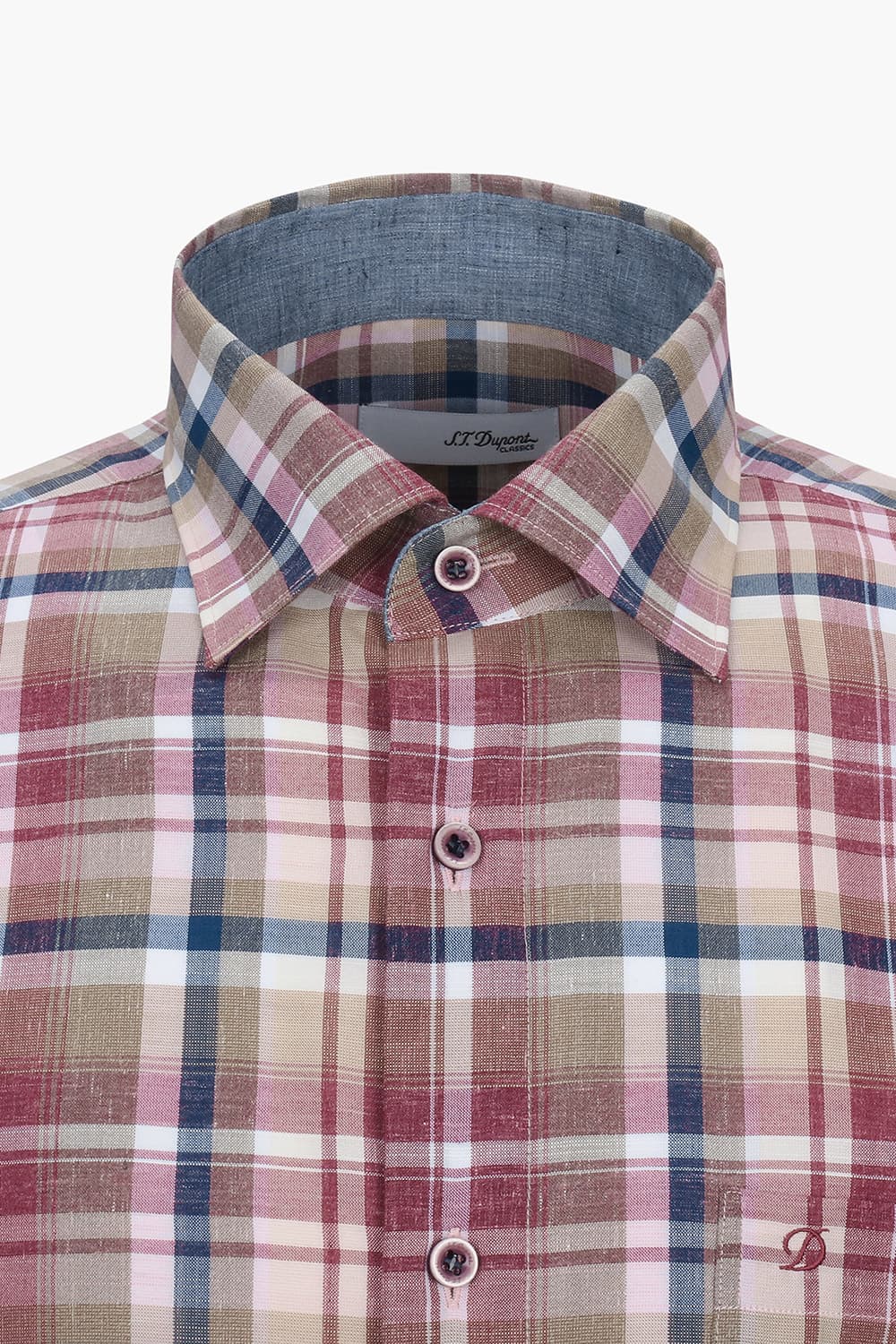 [LAST SIZE] 울 믹스 체크 128 비즈니스 셔츠 와인