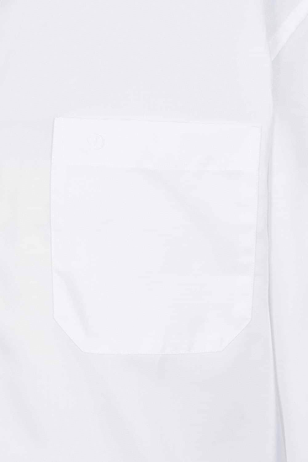 [LAST SIZE] [120수] 면 혼방 배색 스냅 카라 105 비즈니스 셔츠 화이트