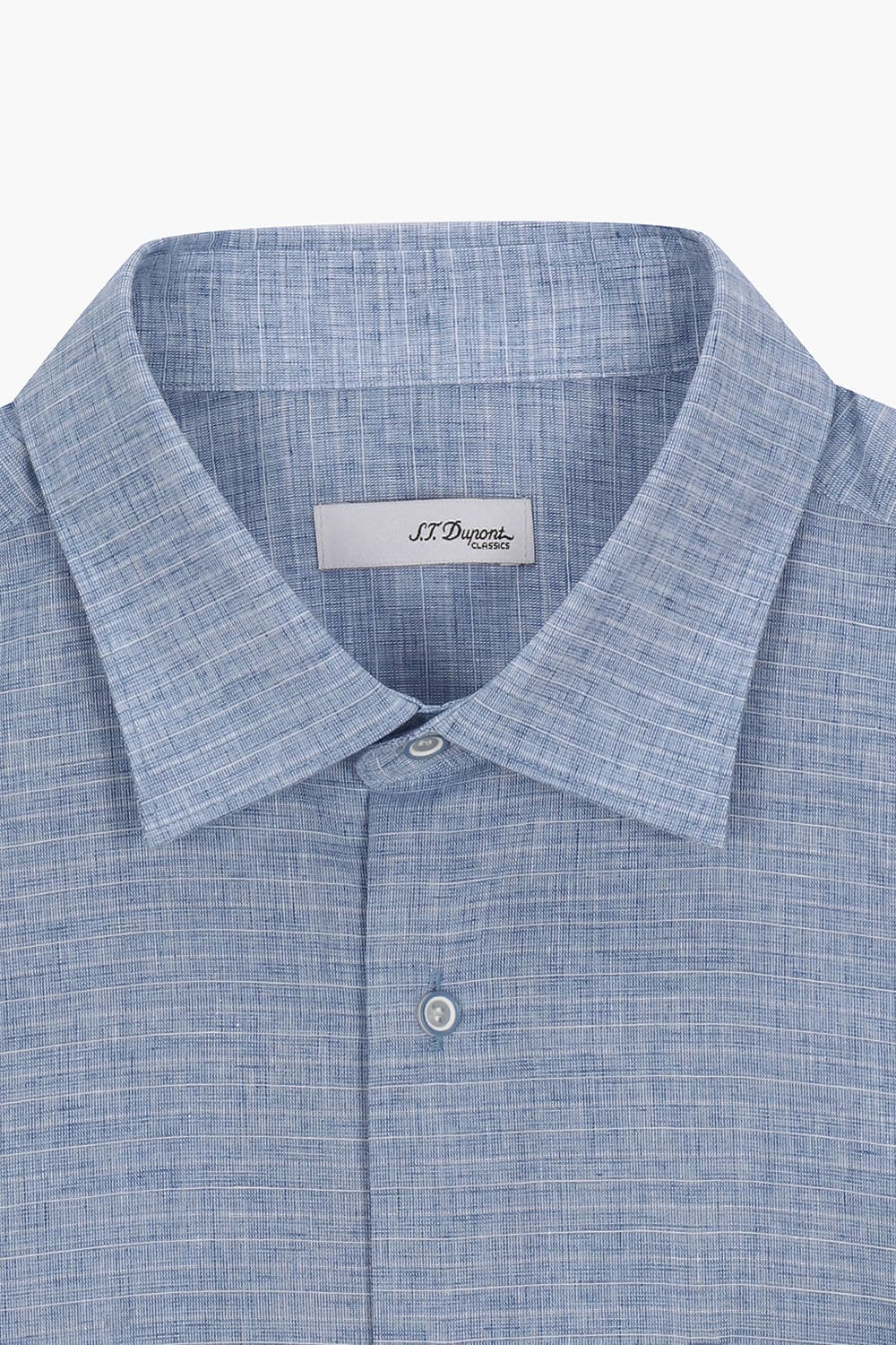 [LAST SIZE] 린넨 스트라이프 165 비즈니스 셔츠 블루