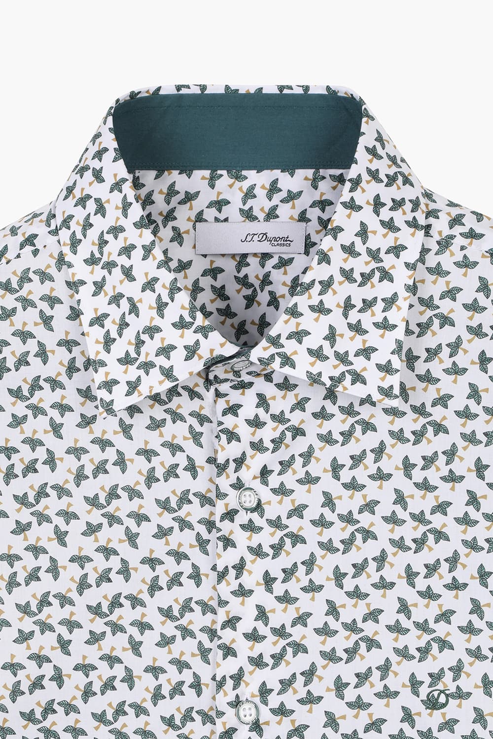 [LAST SIZE] 모티브 프린트 배색 131 비즈니스 셔츠 그린