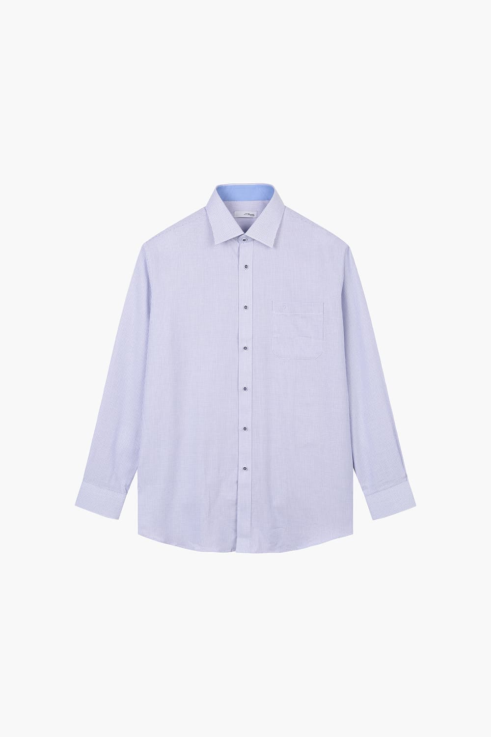 [LAST SIZE] 투톤 도비 배색 113 비즈니스 셔츠 블루