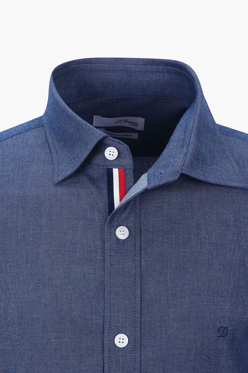 [LAST SIZE] 데님 라이크 히든 트리콜로르 965 컴포터블 셔츠 네이비