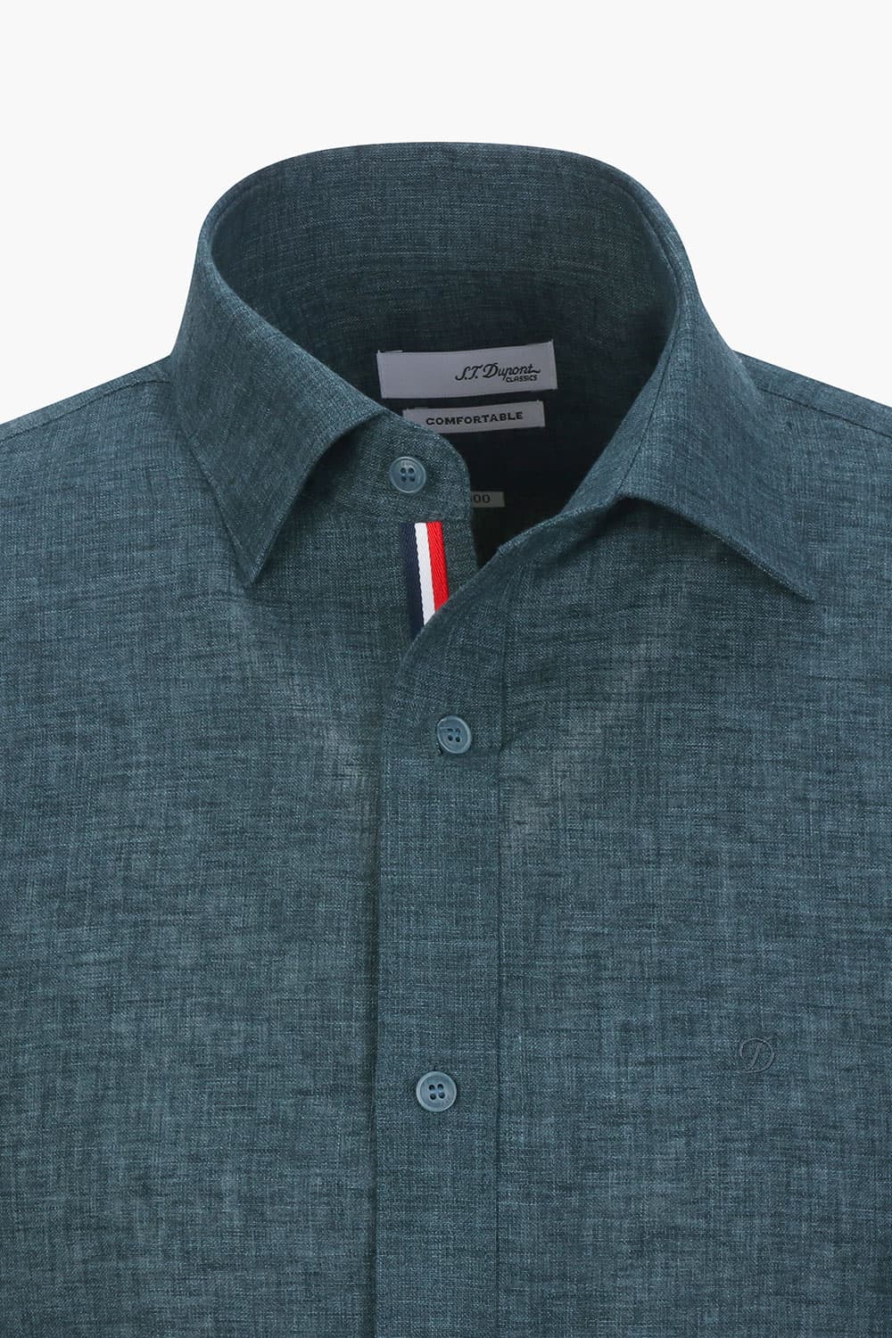 [LAST SIZE] 린넨 히든 트리콜로르 961 컴포터블 셔츠 그린