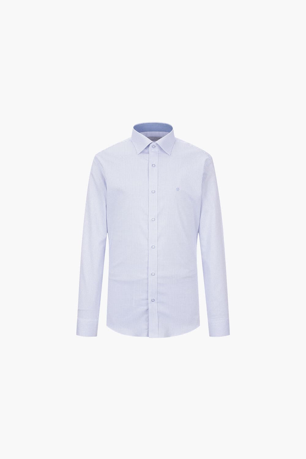 [LAST SIZE] 스트레치 미니 체크 956 컴포터블 셔츠 블루