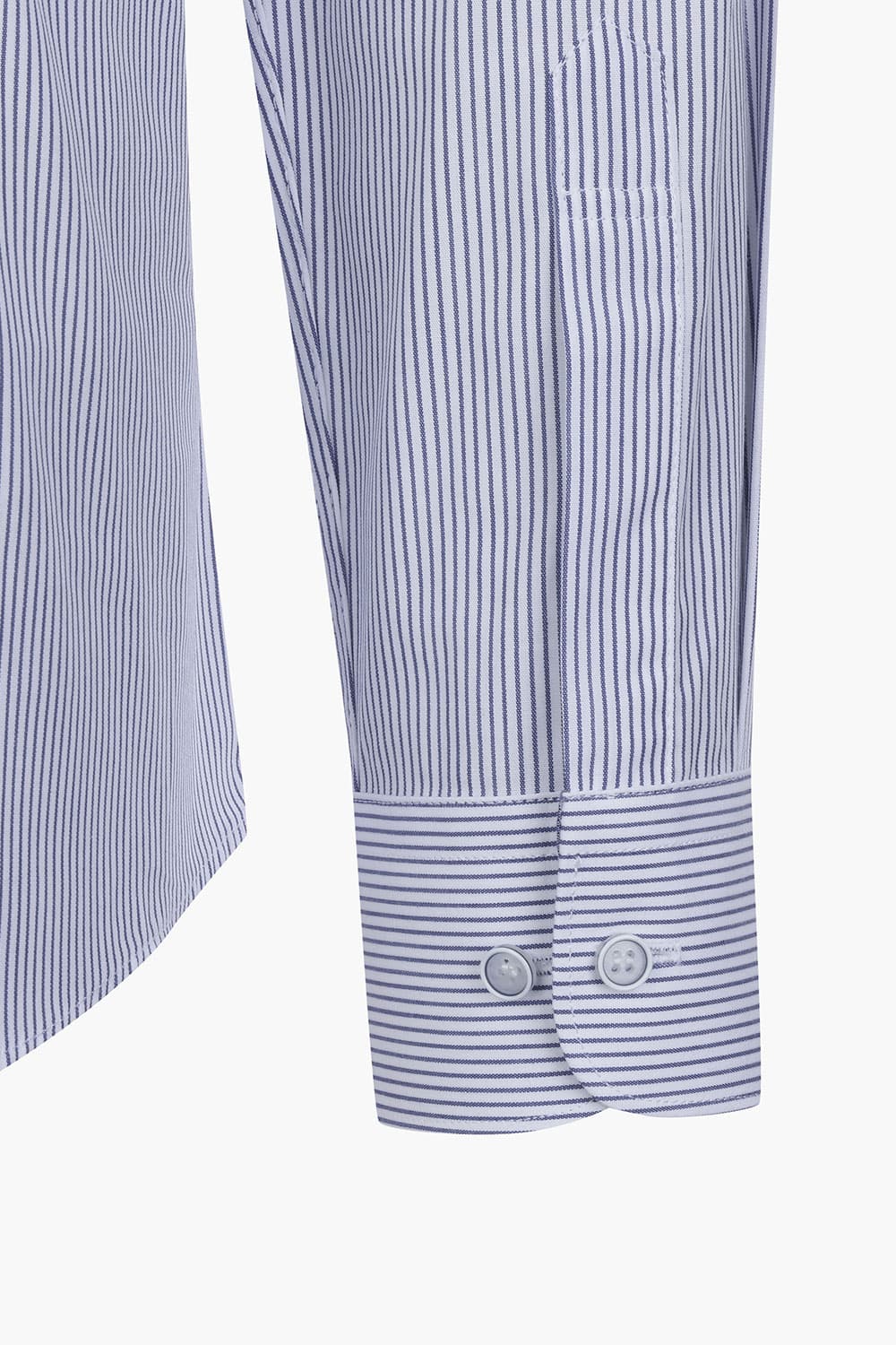 [LAST SIZE] 핀 스트라이프 솔리드 배색 954 컴포터블 셔츠 네이비