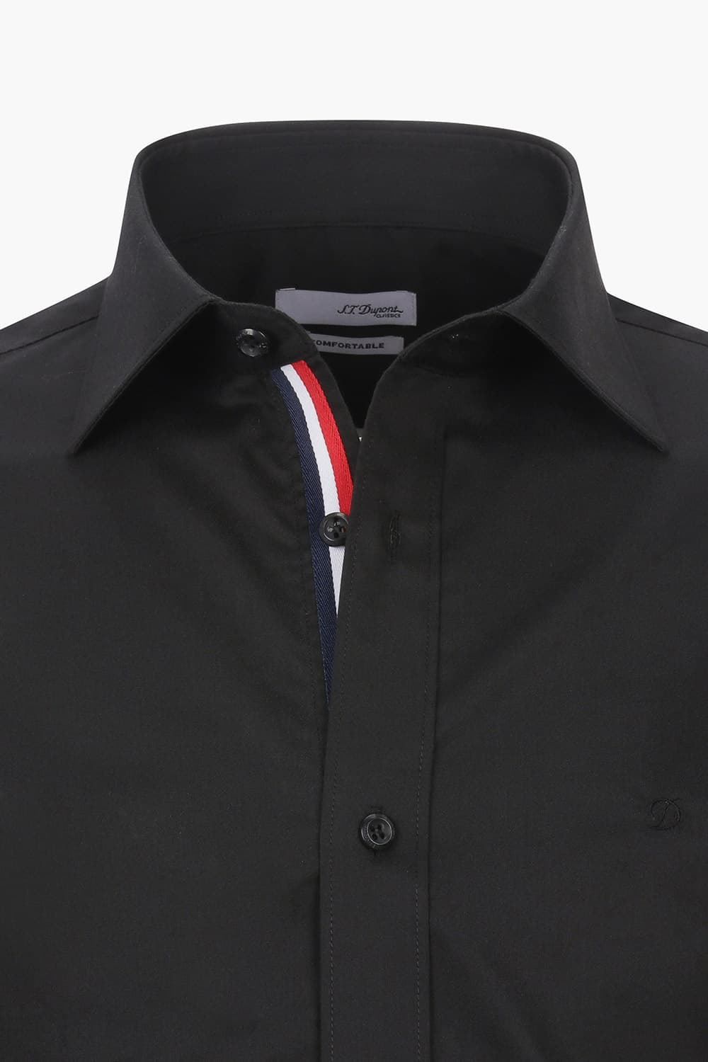 [LAST SIZE] 스트레치 카라 플라켓 트리콜로르 953 컴포터블 셔츠 블랙