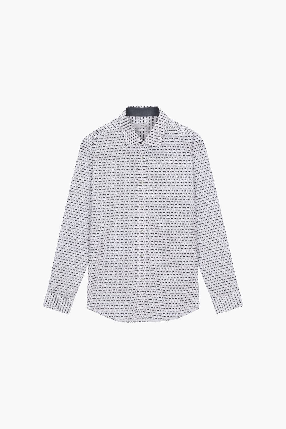 [LAST SIZE] 스트레치 프린트 770 컴포터블 셔츠 네이비