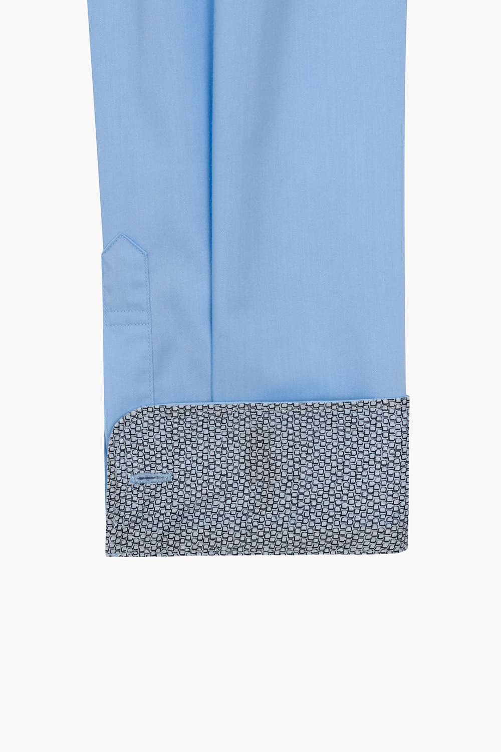 [LAST SIZE] 스트레치 프린트 배색 755 컴포터블 셔츠 블루