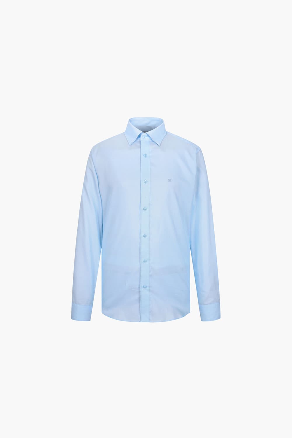 [LAST SIZE] 트윌 솔리드 스냅 카라 752 컴포터블 셔츠 블루