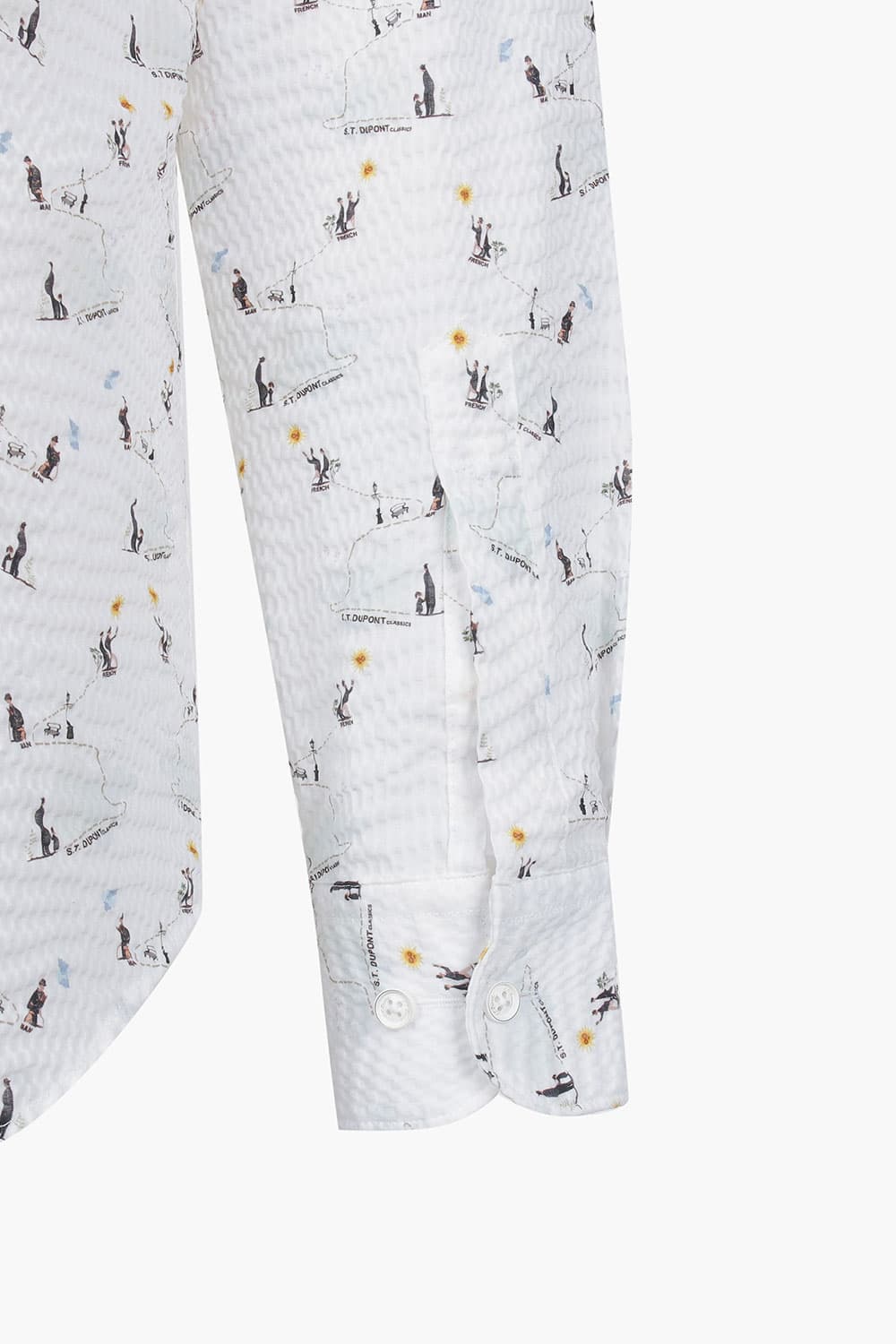 [LAST SIZE] [DCASUAL] 시어서커 프린트 385 뉴 캐주얼 셔츠 화이트