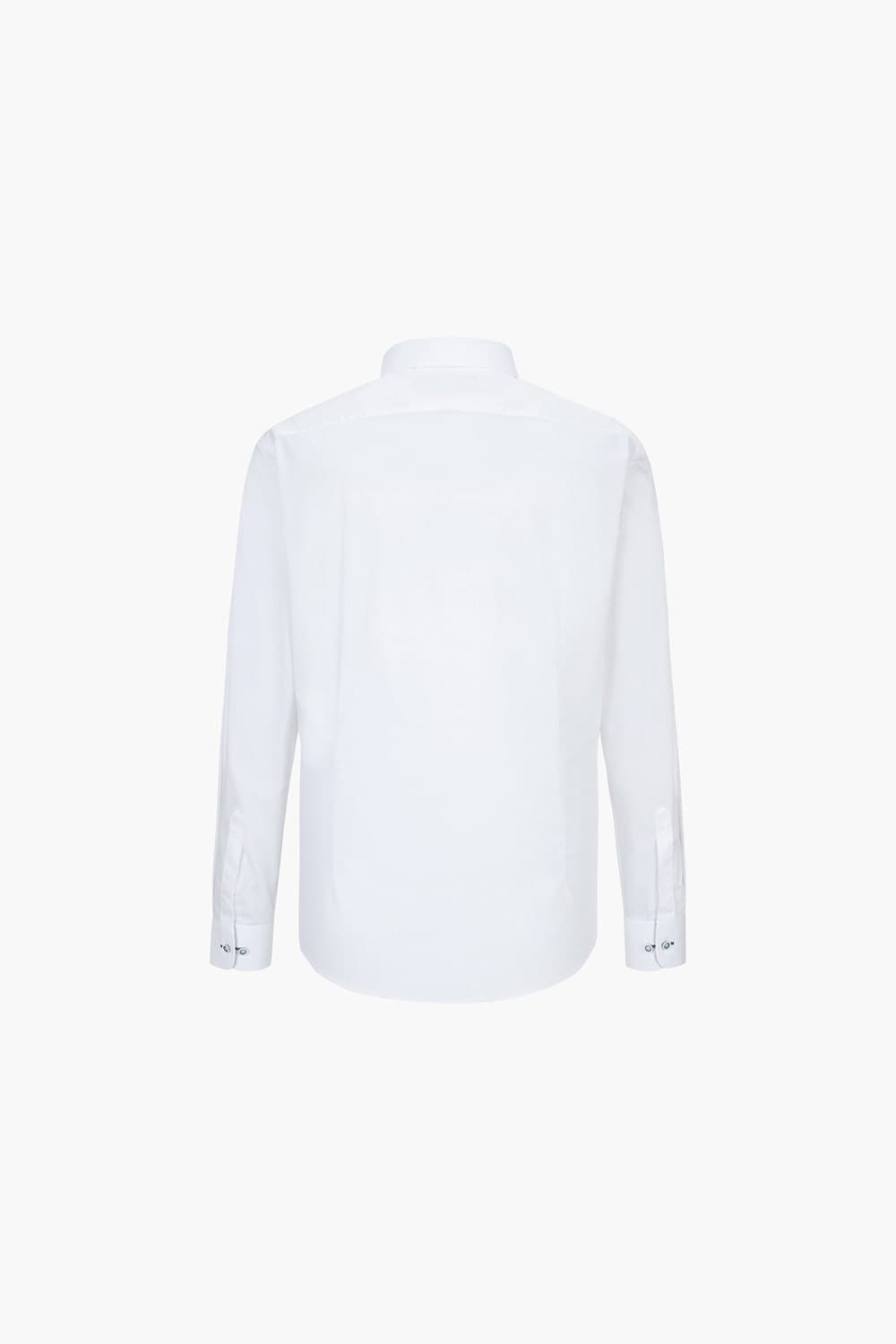 [LAST SIZE] 스트레치 배색 포인트 367 컴포터블 셔츠 화이트