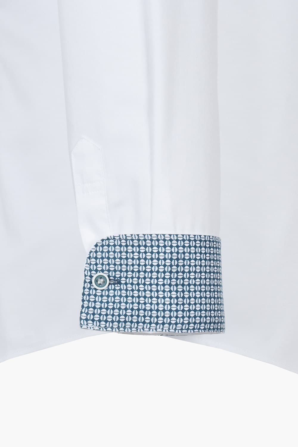 [LAST SIZE] 스트레치 배색 포인트 367 컴포터블 셔츠 화이트