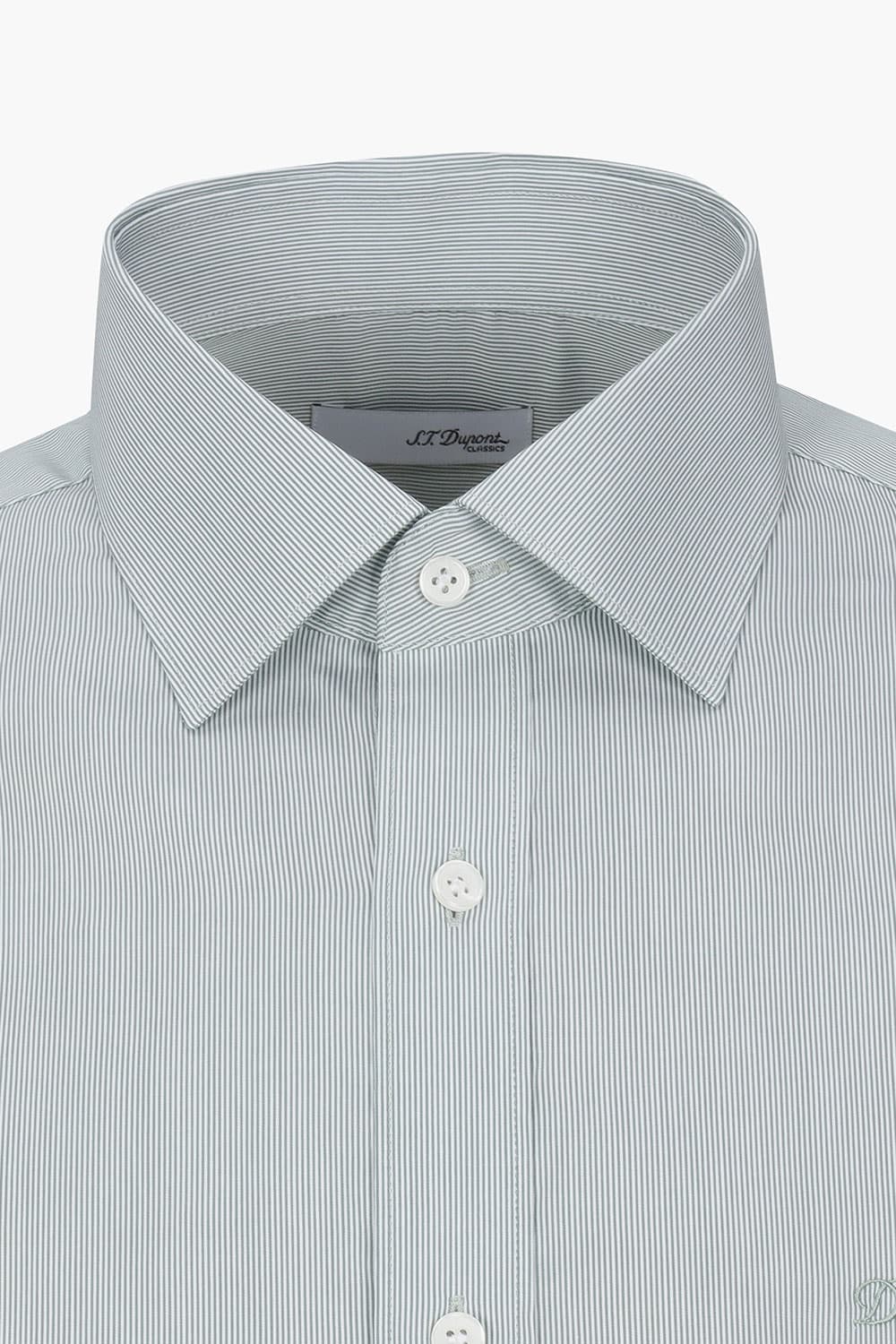 [LAST SIZE] [120수] 순면 스트라이프 326 컴포터블 셔츠 그린