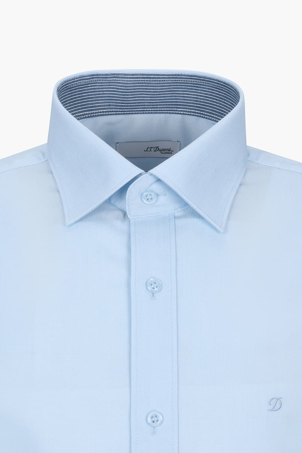 [LAST SIZE] 스트레치 피케 배색 368 컴포터블 셔츠 블루