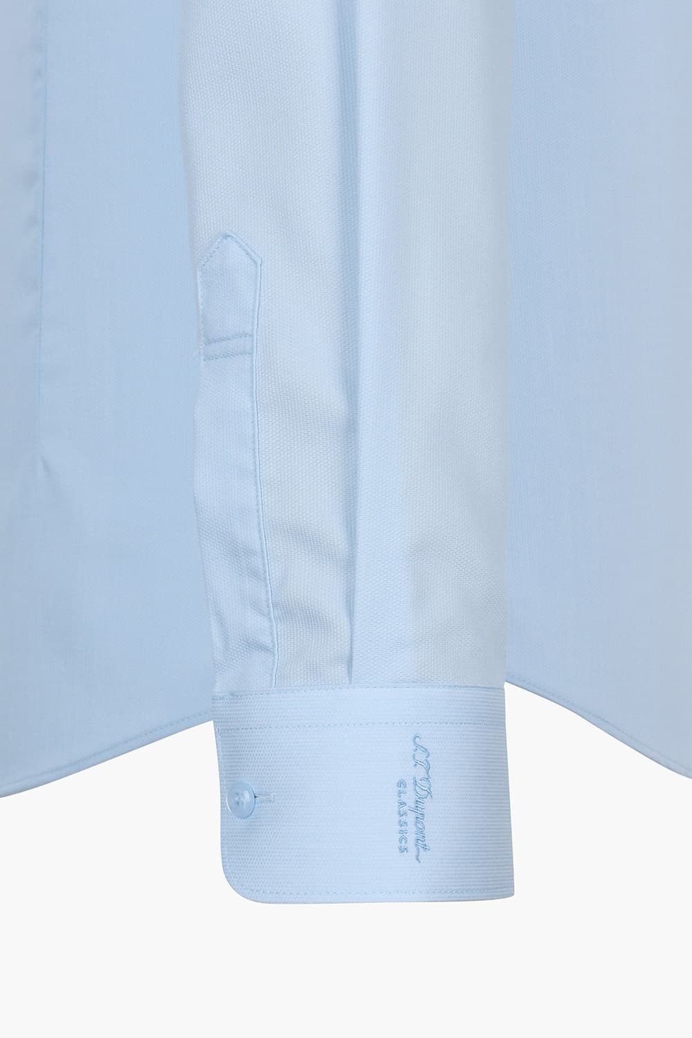 [LAST SIZE] 스트레치 피케 배색 368 컴포터블 셔츠 블루