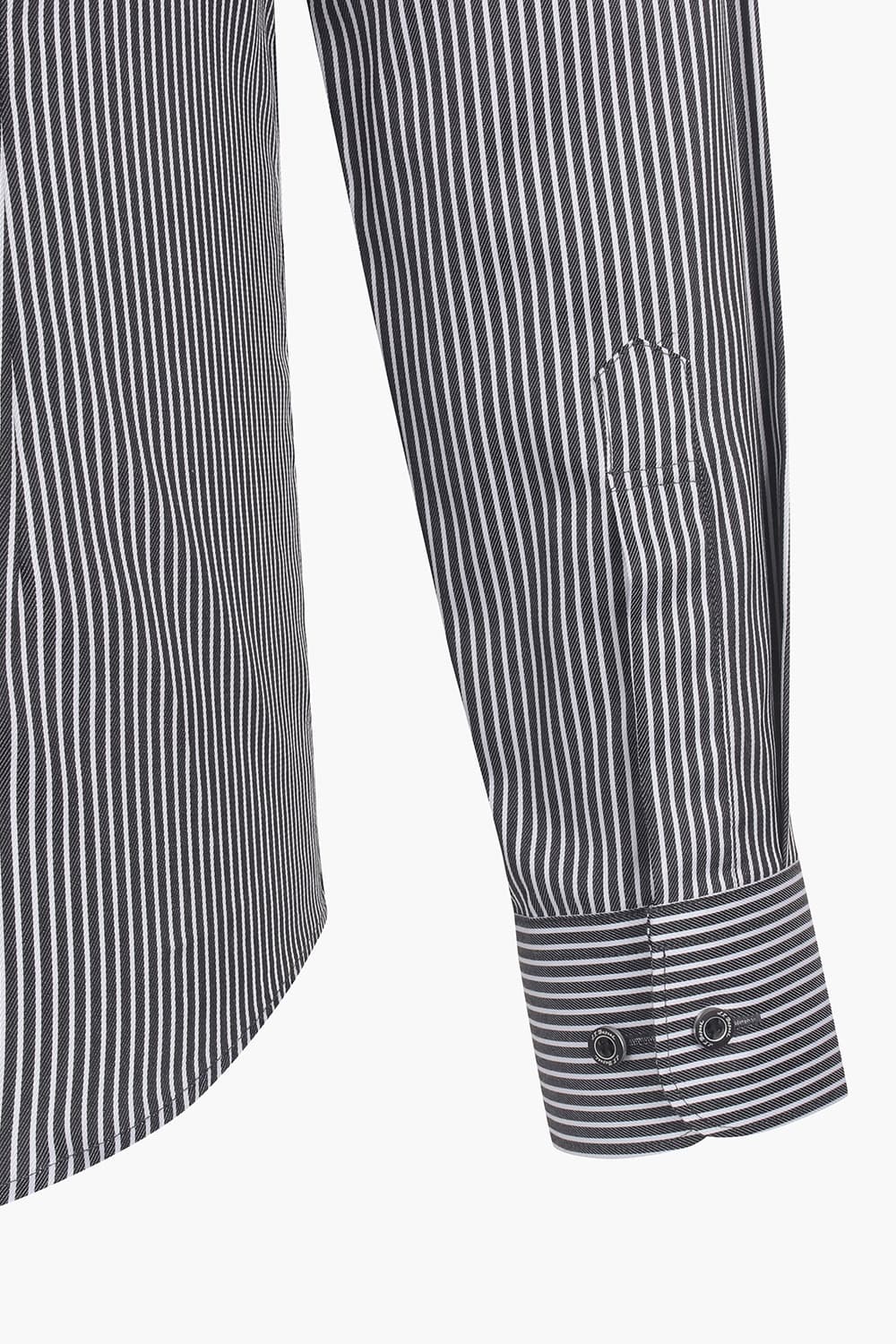 [LAST SIZE] 스트라이프 D 리벳 325 컴포터블 셔츠 블랙