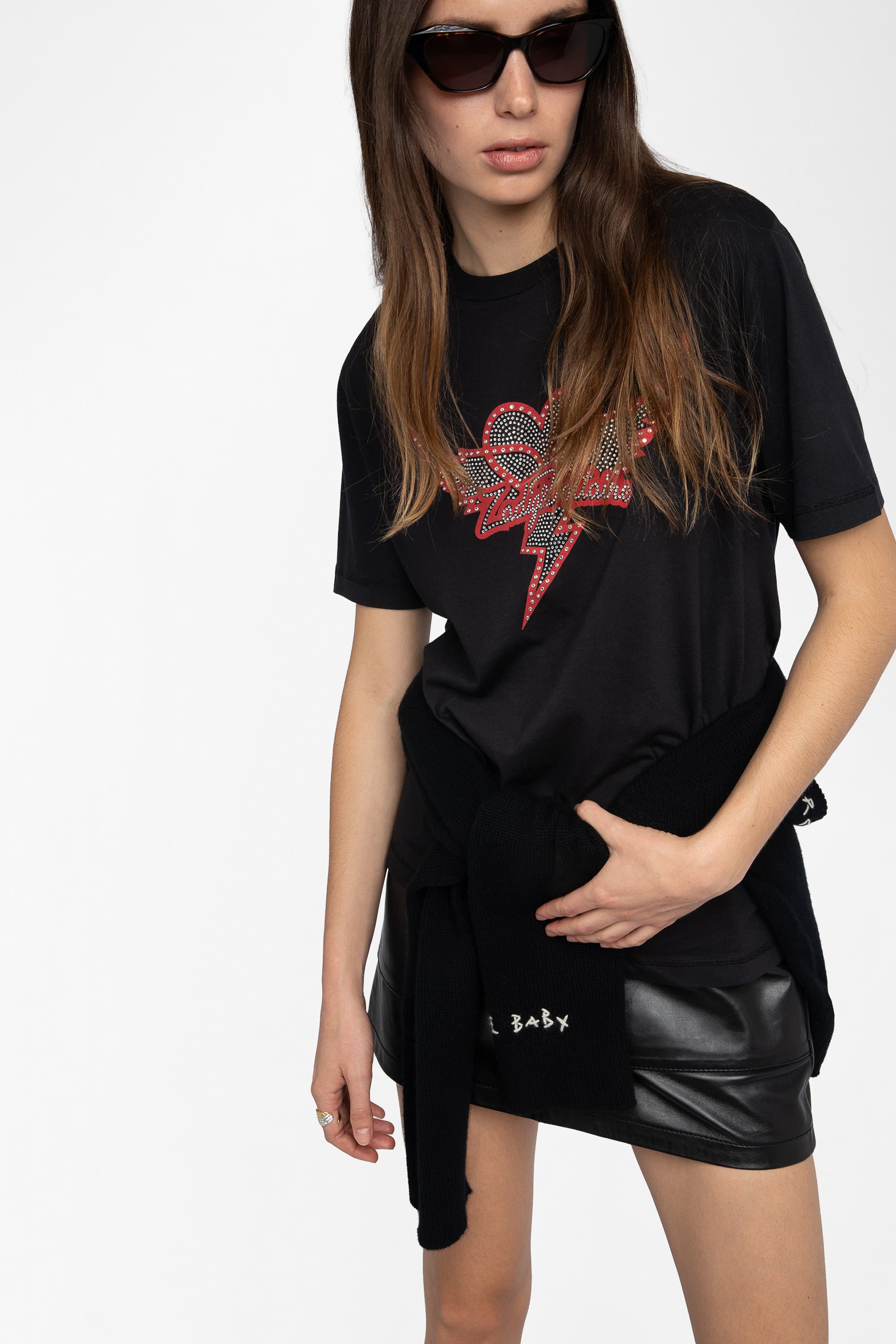 Edwin Heart Wings Strass T-Shirt