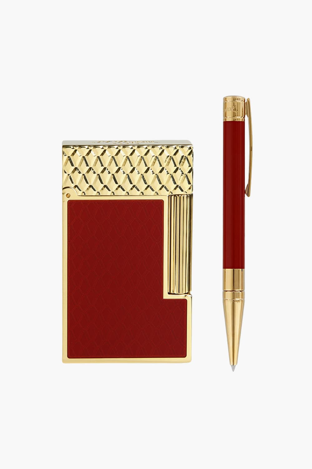 [Limited Set] 드래곤 기요셰 라인2 버건디/옐로골드 + 드래곤 D이니셜 볼펜 SET