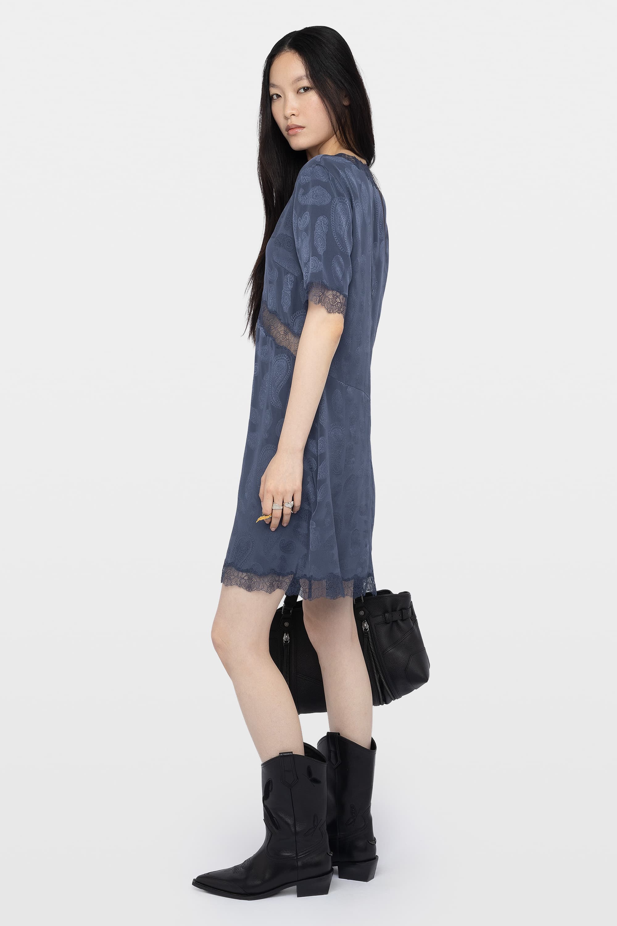 Redoxa Paisley Silk Dress