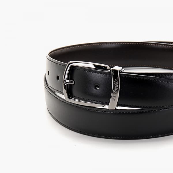 라인D 유러피안 리버서블 양면벨트 블랙/브라운 루테늄도금 CJ8200183