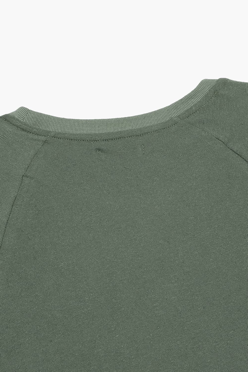 코튼 라운드 긴소매 래글런 티셔츠 카키 RE2SMBAPO101R77