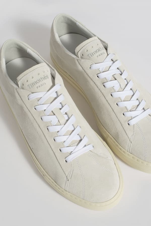 ATLANTIQUE Sustainable Suede Powder White