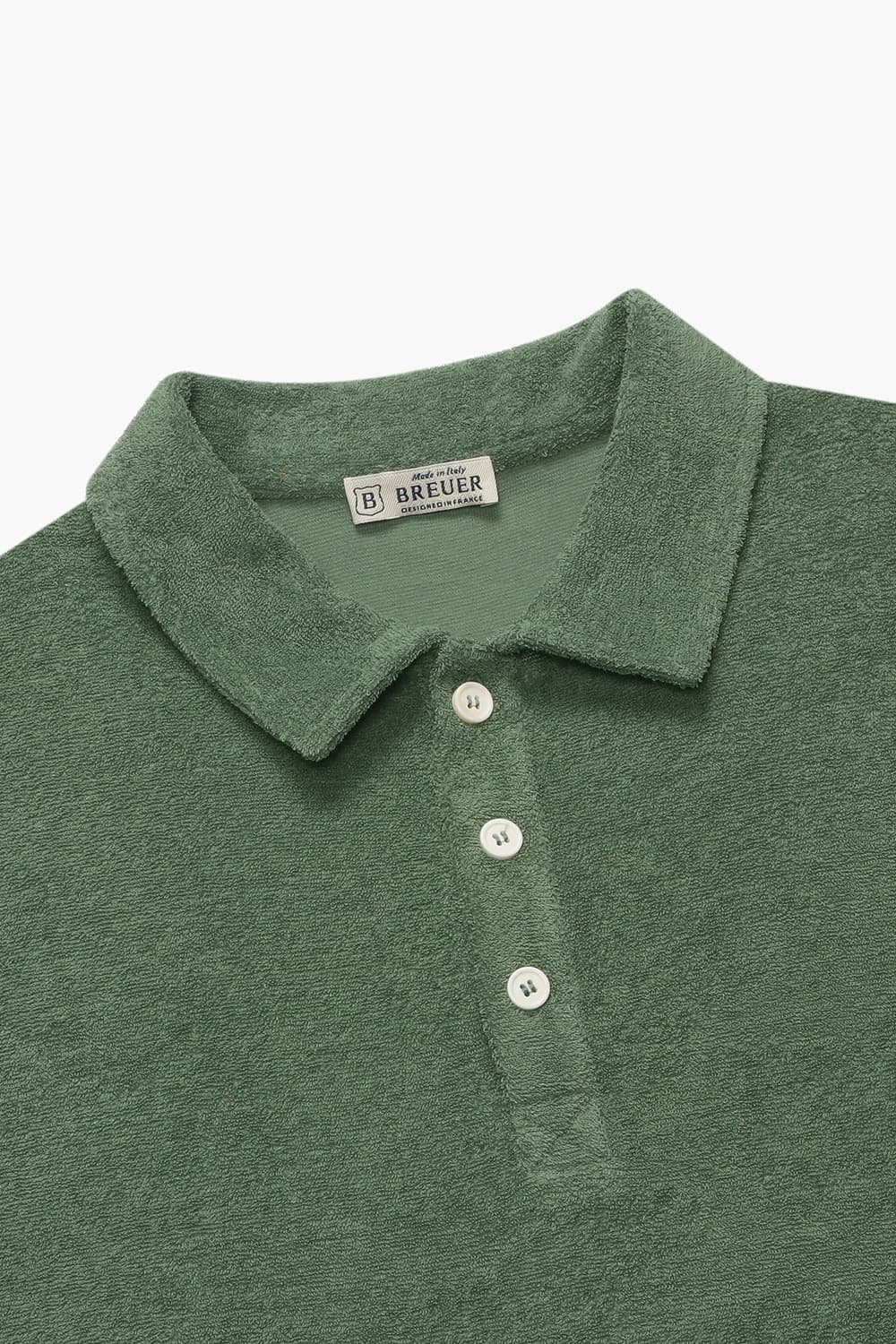 코튼 버튼 다운 반소매 티셔츠 BIJ230P360806