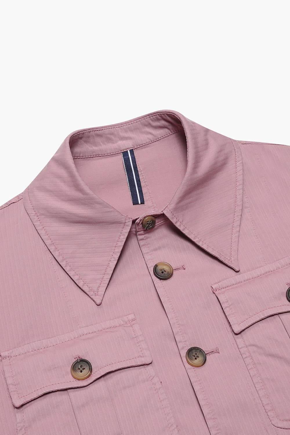 코튼 스트라이프패턴 사파리 자켓 핑크 RE3SMBAOT901R35