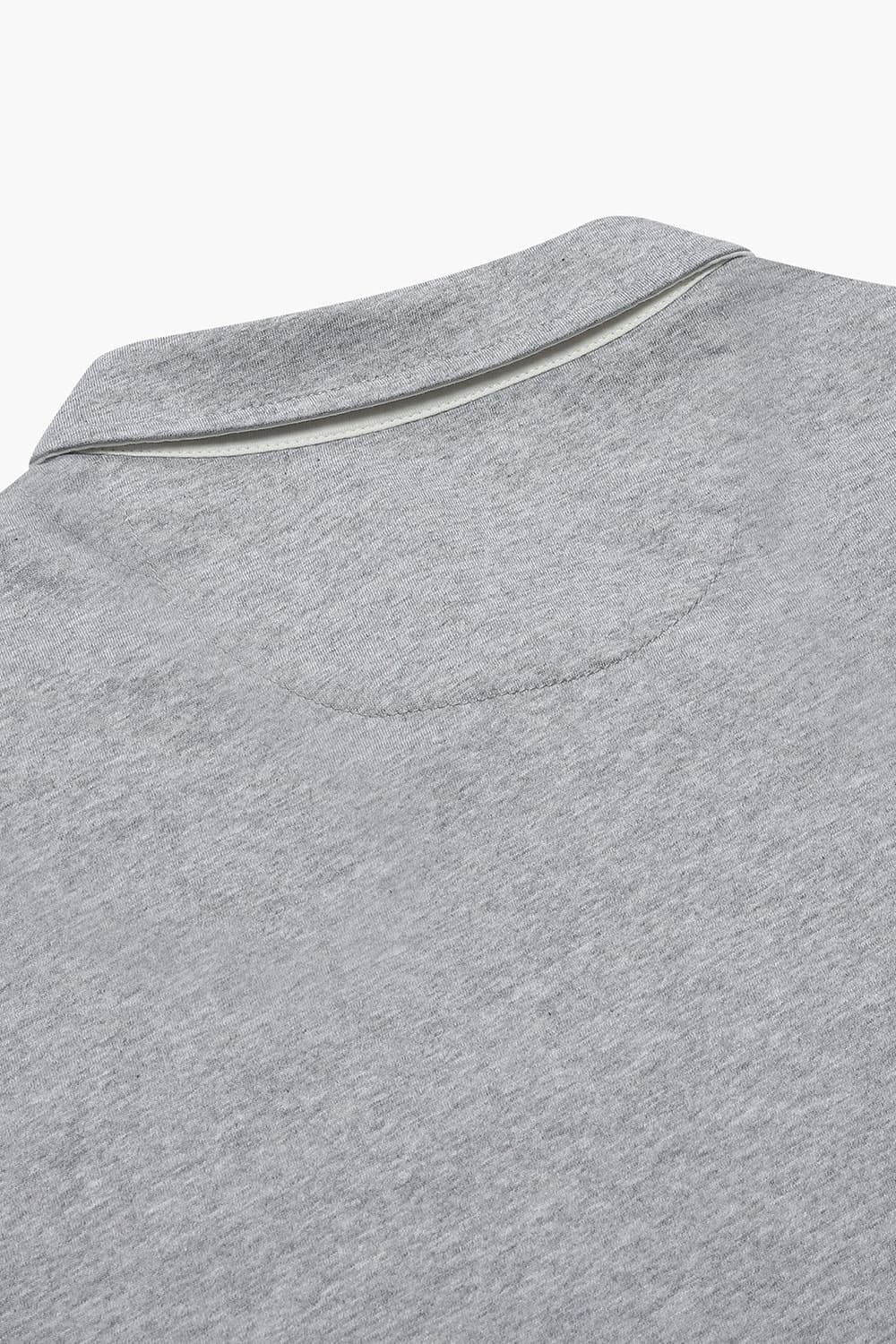 코튼 폴로 긴소매 멜란지 티셔츠 라이트 그레이 RE3SMBAPO102R93