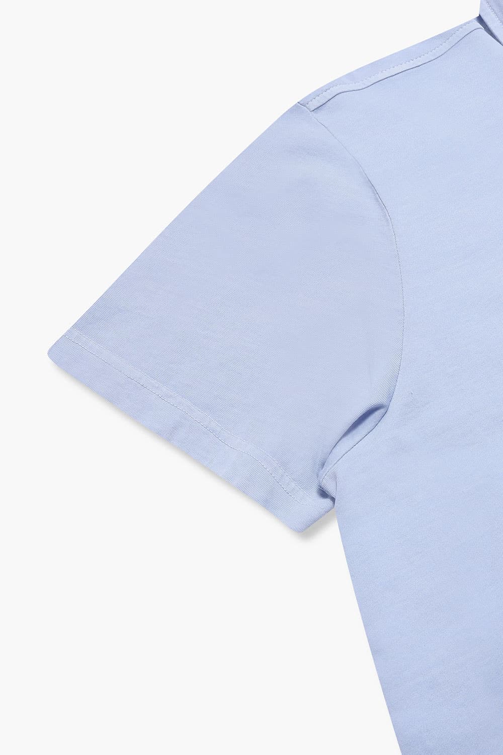 코튼 버튼 다운 포켓 반소매 티셔츠 69170P360004