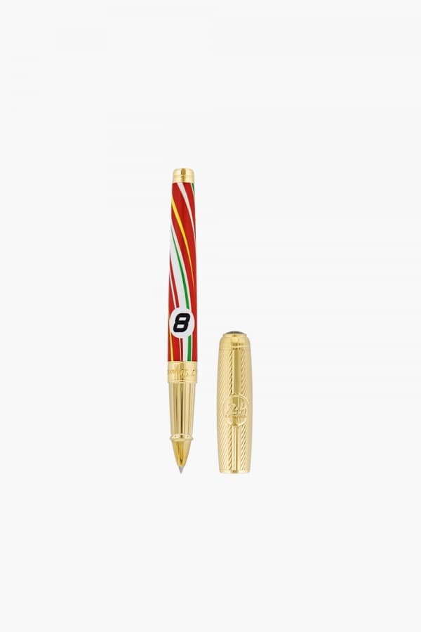 르망 24시 라인D 수성펜 멀티 레드 + 가죽케이스(레드) CQ410007L